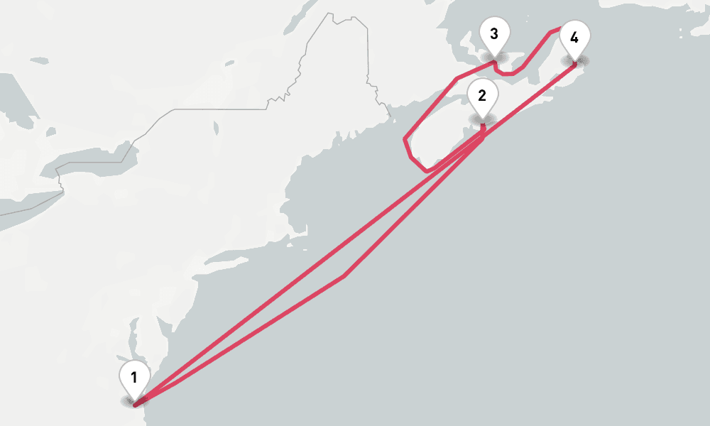 8 days, round-trip Canada 9日間