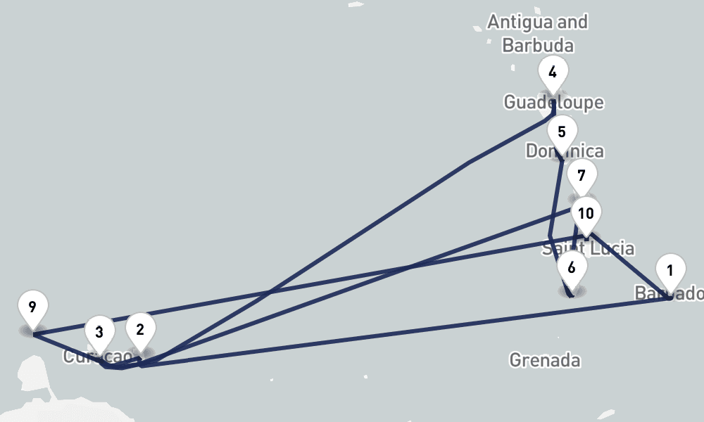 14 days, round-trip Tropical Treasures Heathrow Airport 15日間