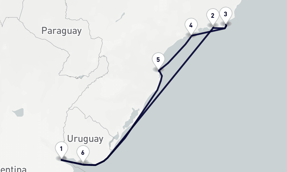 9 days, round-trip South America 10日間