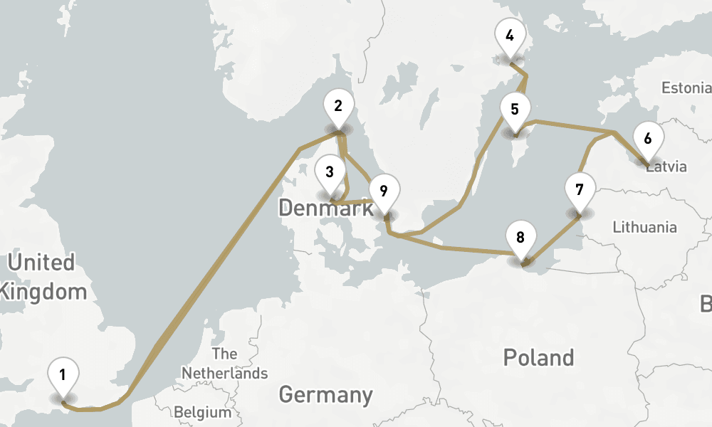16 days, round-trip Scandinavia And Northern Europe 17日間