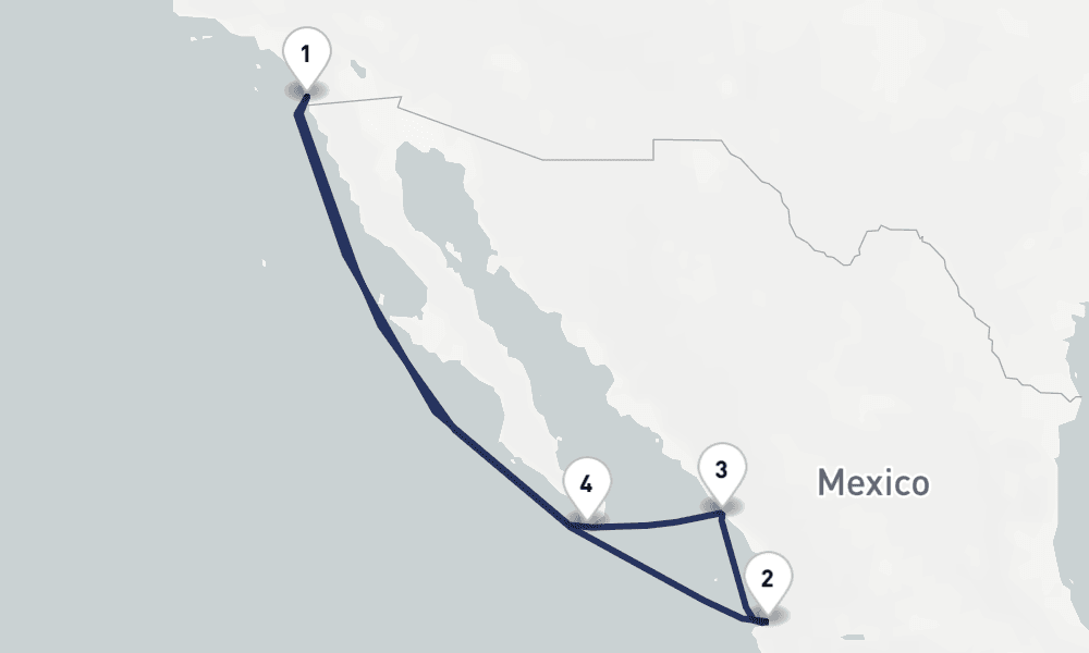 7 days, round-trip Mexican Riviera Holiday 8日間