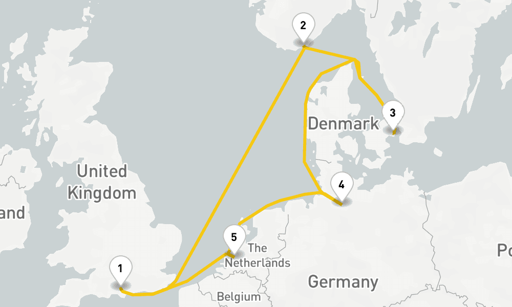 8 days, round-trip Northern City Escapes Cruise 9日間