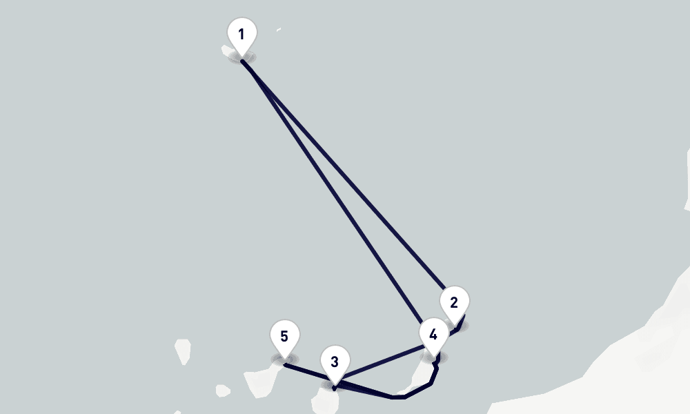 7 days, round-trip Canary Islands and Madeira 8日間