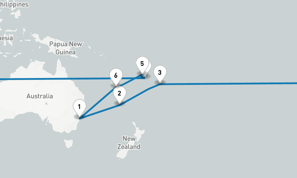 14 days, round-trip Mutiny On The Bounty Fiji 15日間