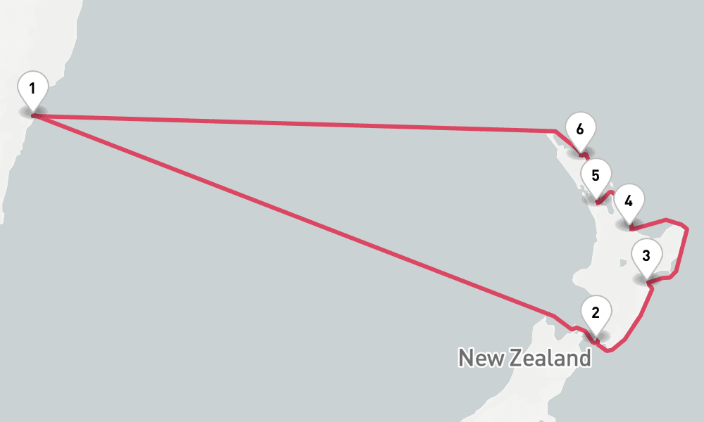 11 days, round-trip New Zealand 12日間