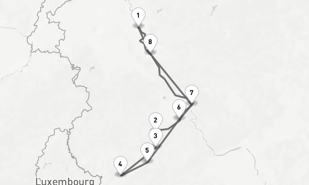 5 days, round-trip Rhine 6日間