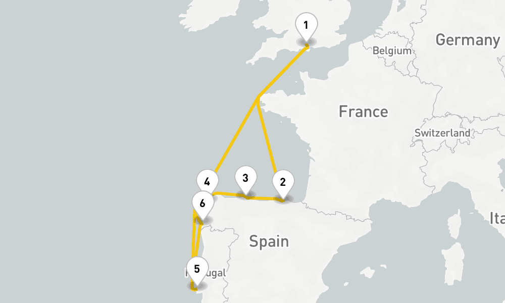 9 days, round-trip Spanish Flair Solar Eclipse 10日間