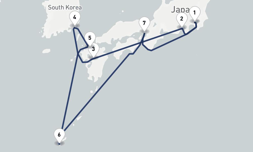 12 days, round-trip Best of Japan 13日間