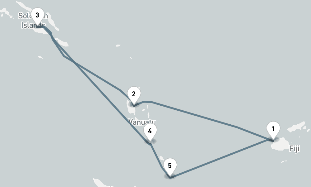 10 days, round-trip Coral Sea Dreams Lautoka To Lautoka 11日間