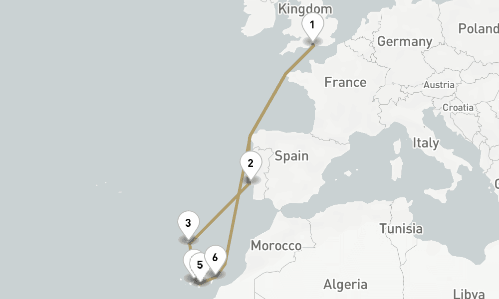12 days, round-trip Canary Island Celebration 13日間