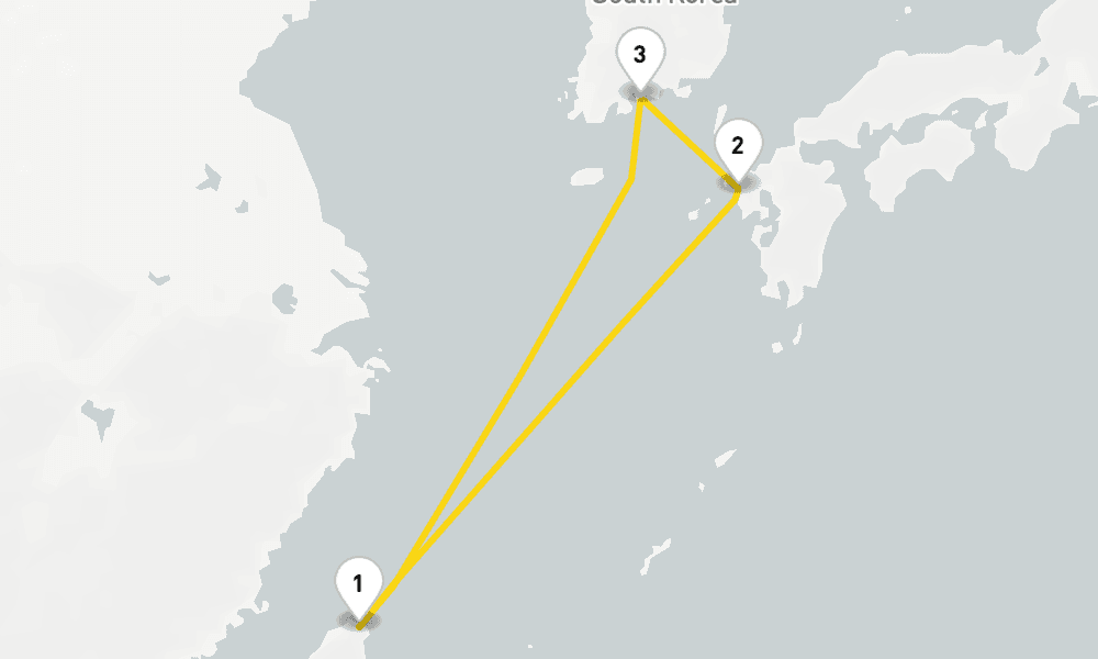 5 days, round-trip Asia from Keelung Taipei 6日間