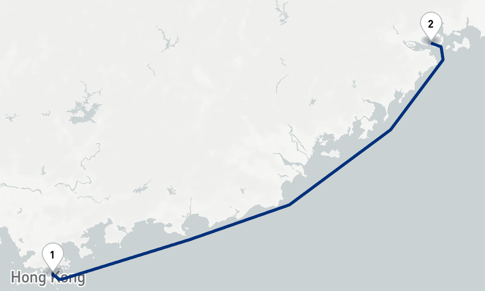 2 days, round-trip Xiamen Cruise 3日間