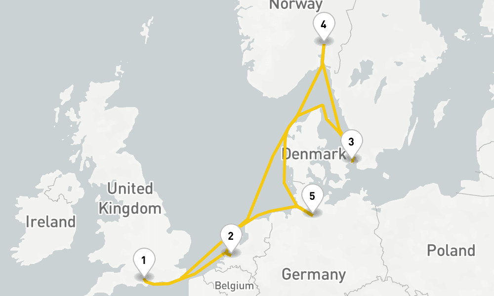 8 days, round-trip Northern City Escapes Cruise 9日間