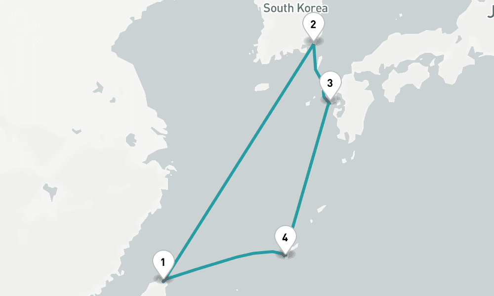 5 days, round-trip Busan - Nagasaki - Naha Cruise 6日間