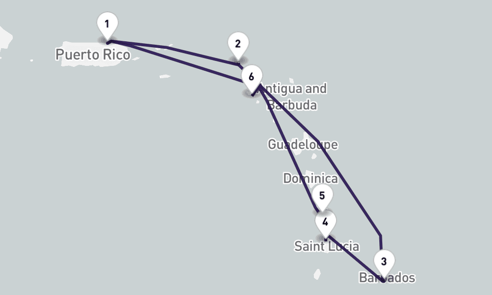 7 nights / 8 days, San Juan (Puerto Rico) Round trip