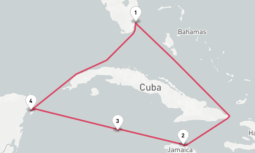 6 nights / 7 days, Miami (Florida) Round trip