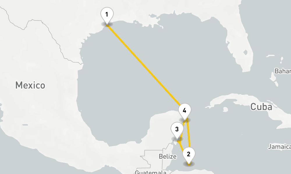 7 days, round-trip Western Caribbean Cruise 8日間