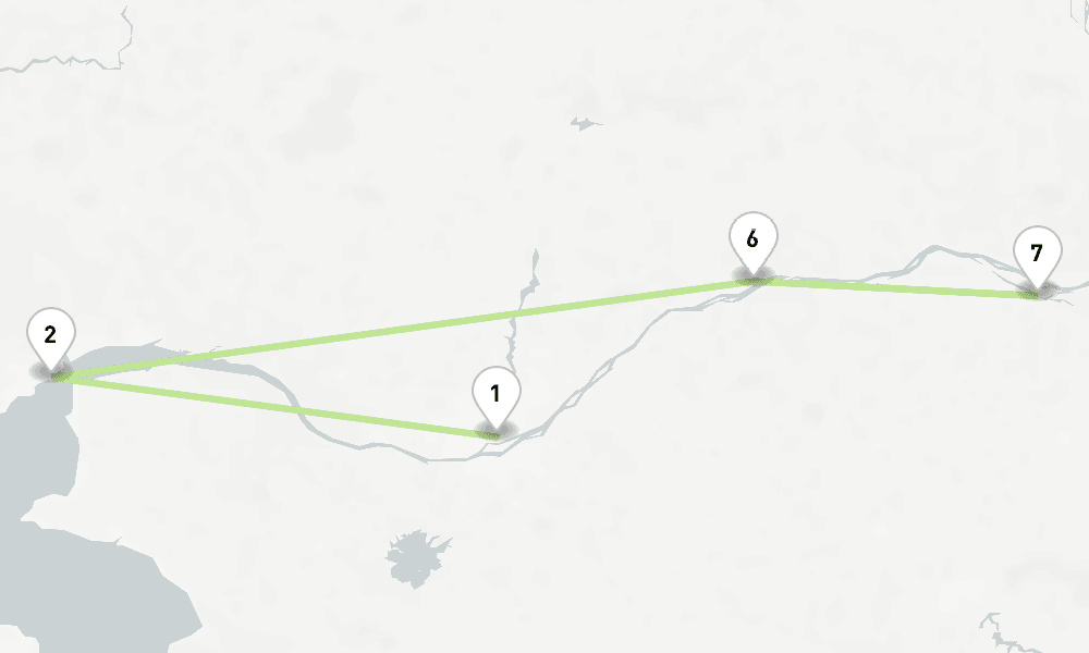 4 nights / 5 days, Nantes Round trip