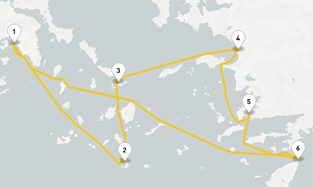 7 days, round-trip Greek Isles Turkey Cruise 8日間