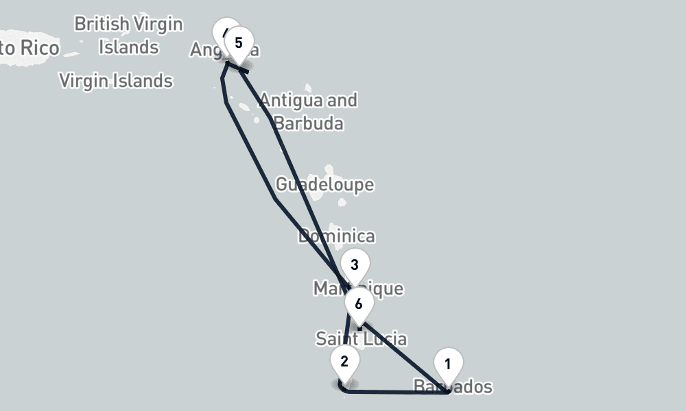 7 days, round-trip Desire West Indies Cruise 8日間