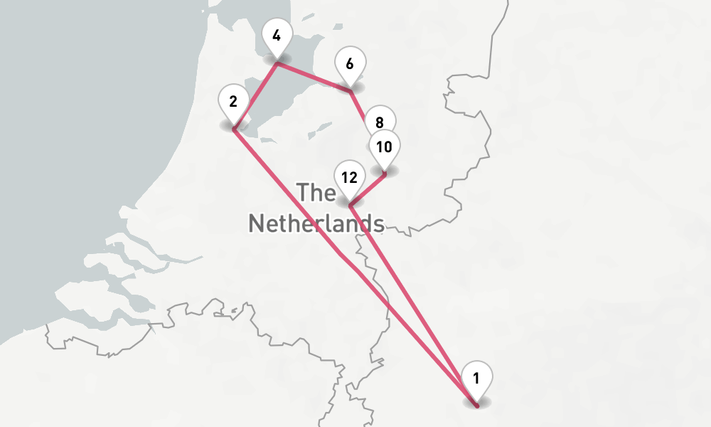 7 days, round-trip Rhine 8日間