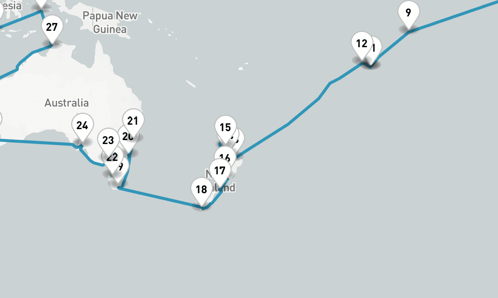 188 days, one-way from Hamburg to Bremerhaven 189日間