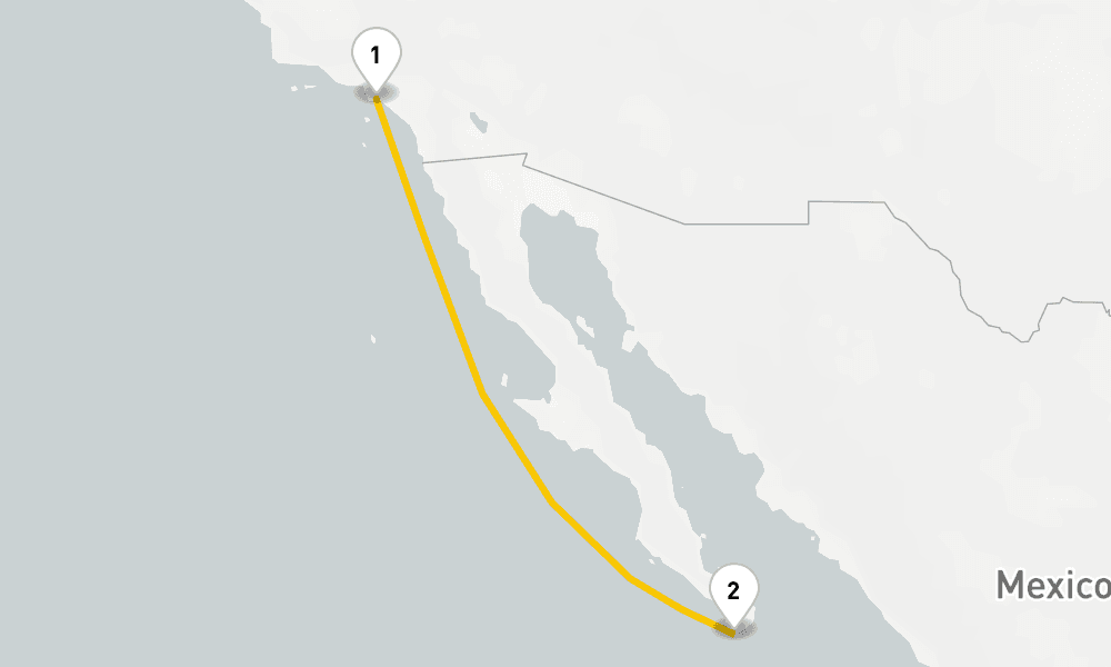 5 days, round-trip Cabo Overnight Cruise 6日間
