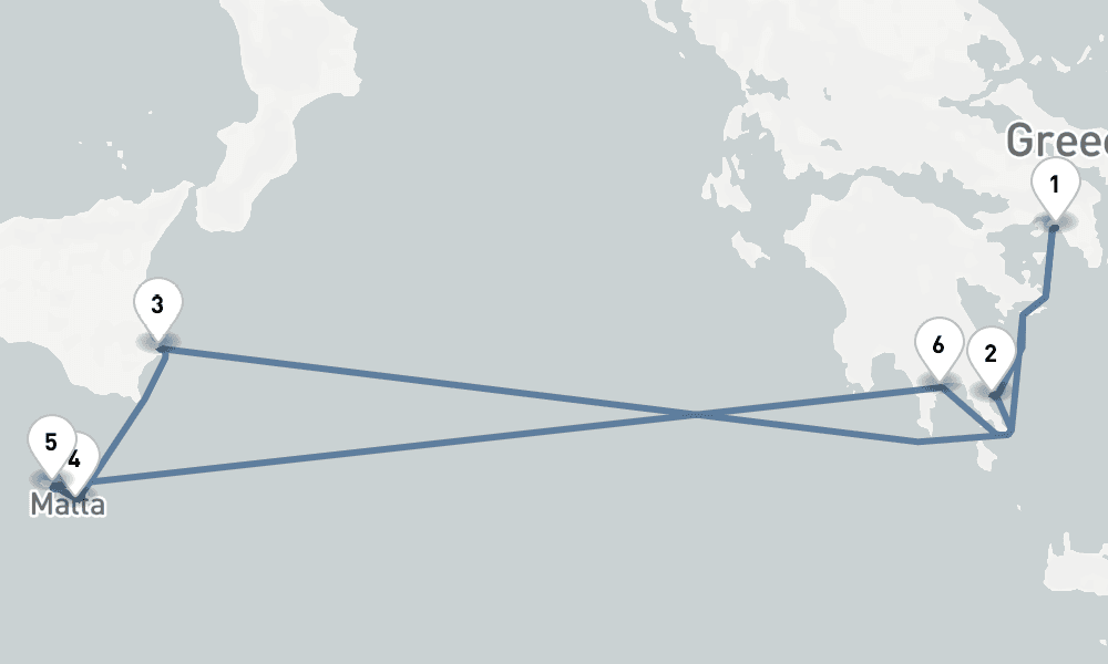 9 days, round-trip Total Solar Eclipse from Greece and Malta 10日間