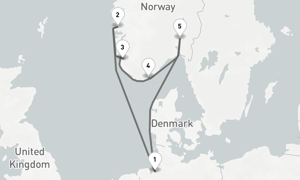 7 days, round-trip - Vielfalt Norwegens - AbBis Bremerhaven 8日間