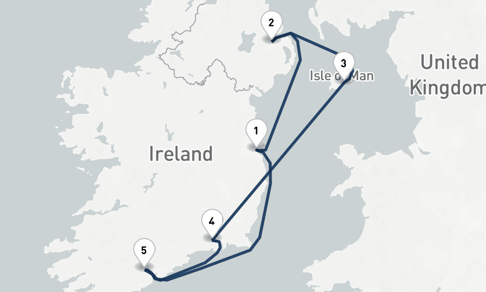 7 days, round-trip Irresistible Ireland 8日間