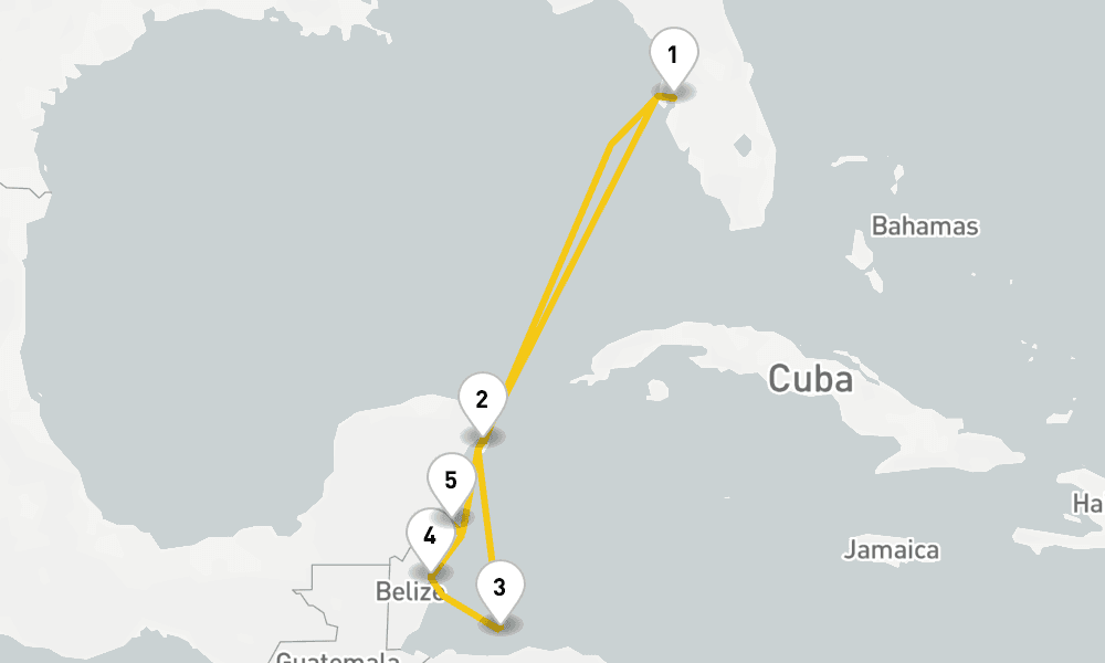 7 days, round-trip Western Caribbean Cruise 8日間
