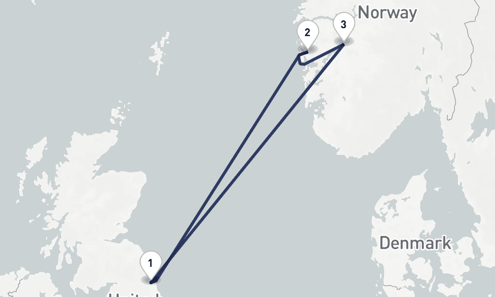 5 days, round-trip Bank Holiday Fjords of Norway 6日間