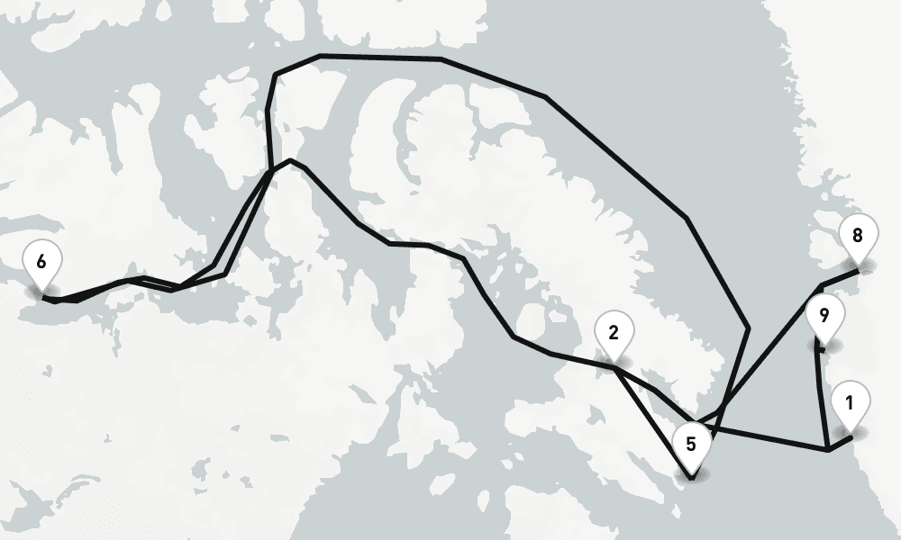 13 days, round-trip Greenland 14日間