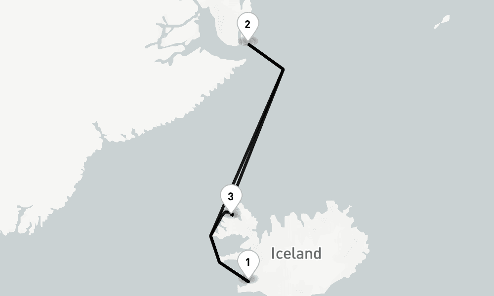 15 days, round-trip Greenland 16日間