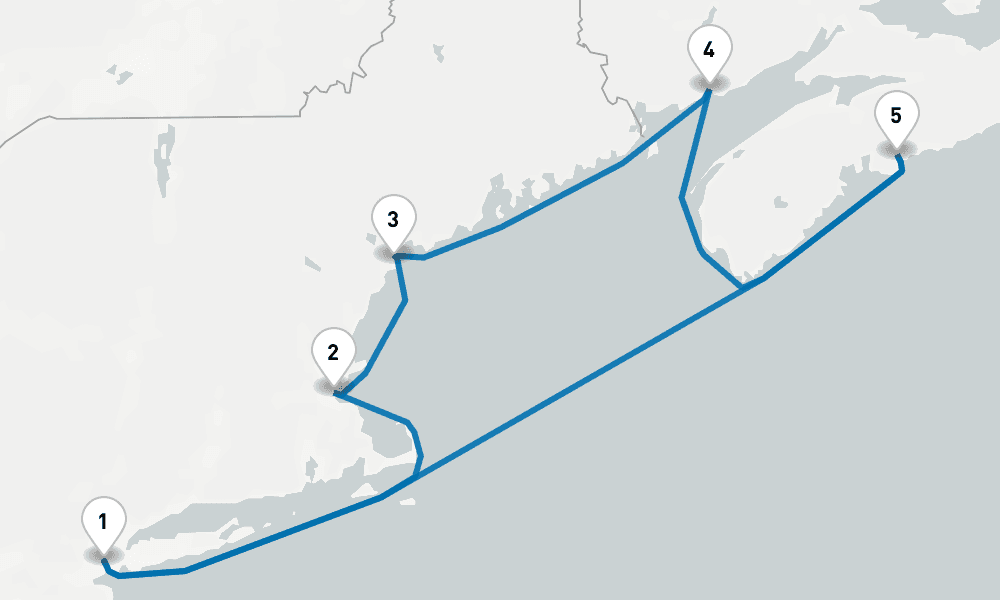 7 days, round-trip Canada New England with Saint John 8日間
