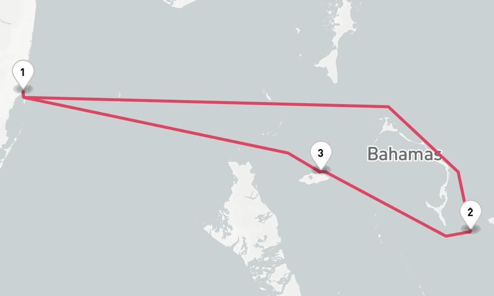 5 days, round-trip The Bahamas 6日間
