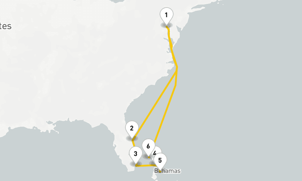 9 days, round-trip Bahamas Perfect Day Cruise 10日間