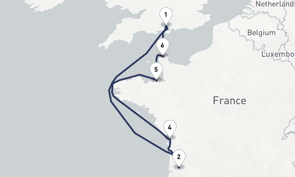 8 days, round-trip Cuisines Culture of French Cities 9日間