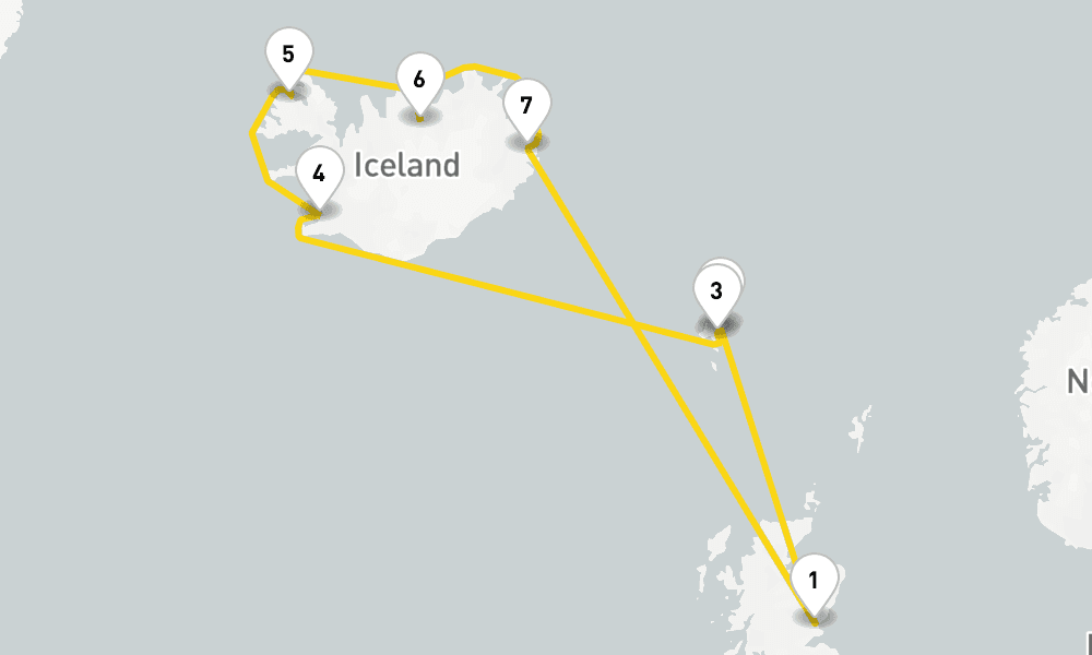 11 days, round-trip Icelands Land Of Ice Fire 12日間
