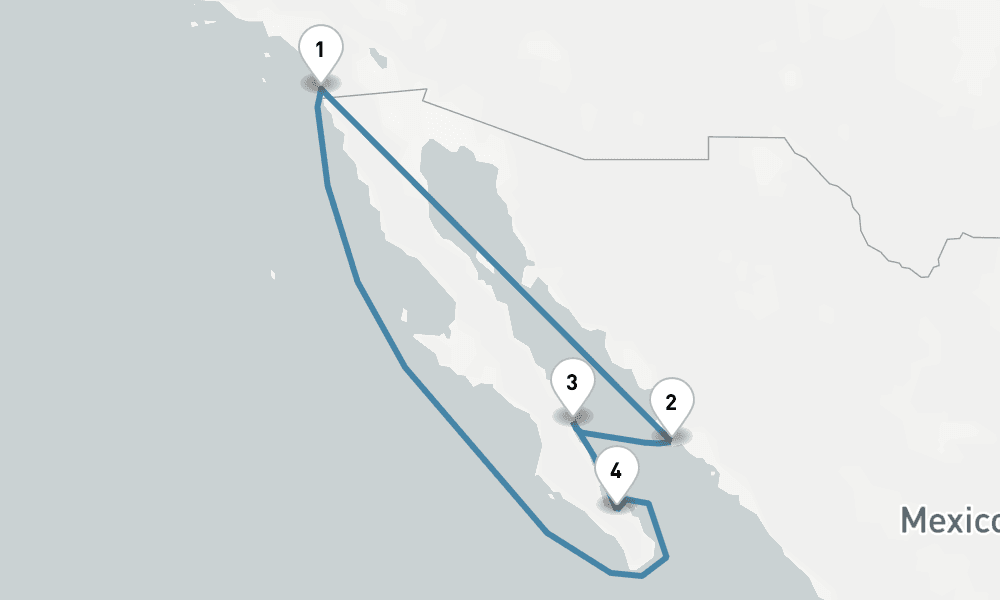 9 days, round-trip The Americas Caribbean - San Diego To San Diego 10日間