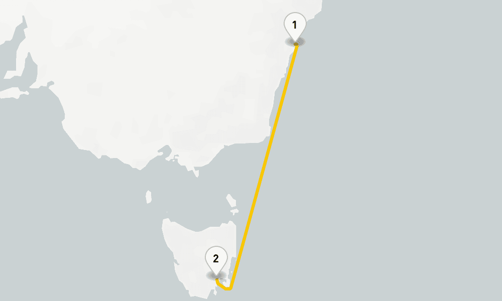 5 days, round-trip Hobart Cruise 6日間