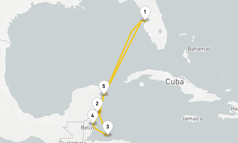 7 days, round-trip Western Caribbean Cruise 8日間