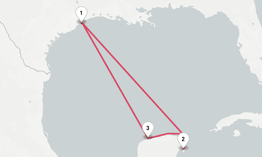 5 nights / 6 days, Galveston (Texas) Round trip