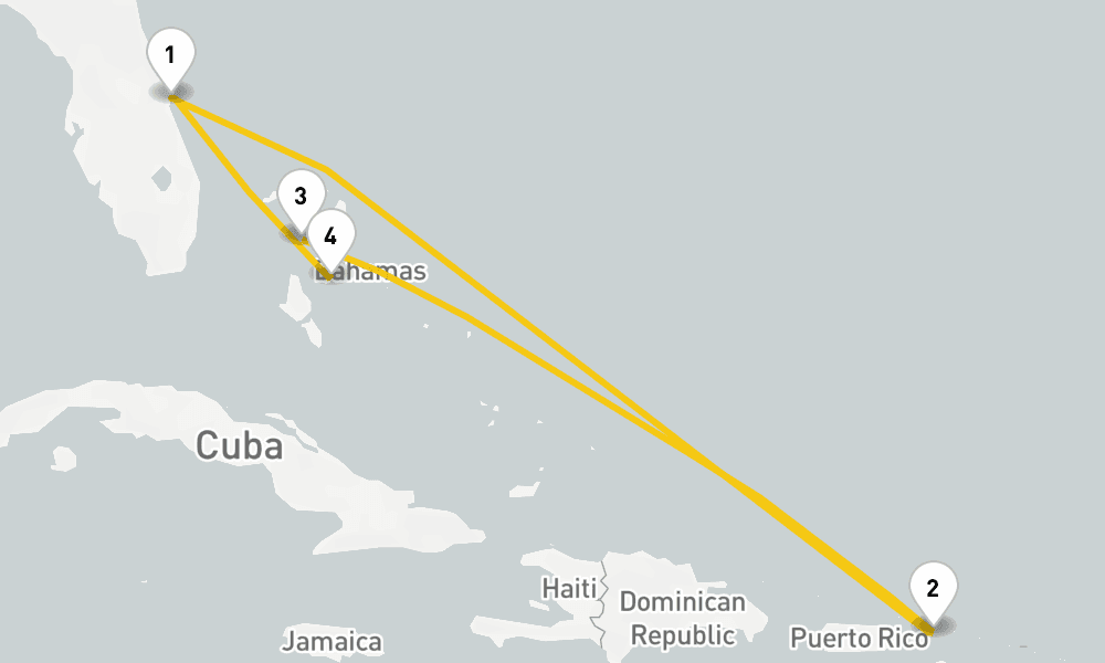 7 days, round-trip Eastern Caribbean Perfect Day 8日間