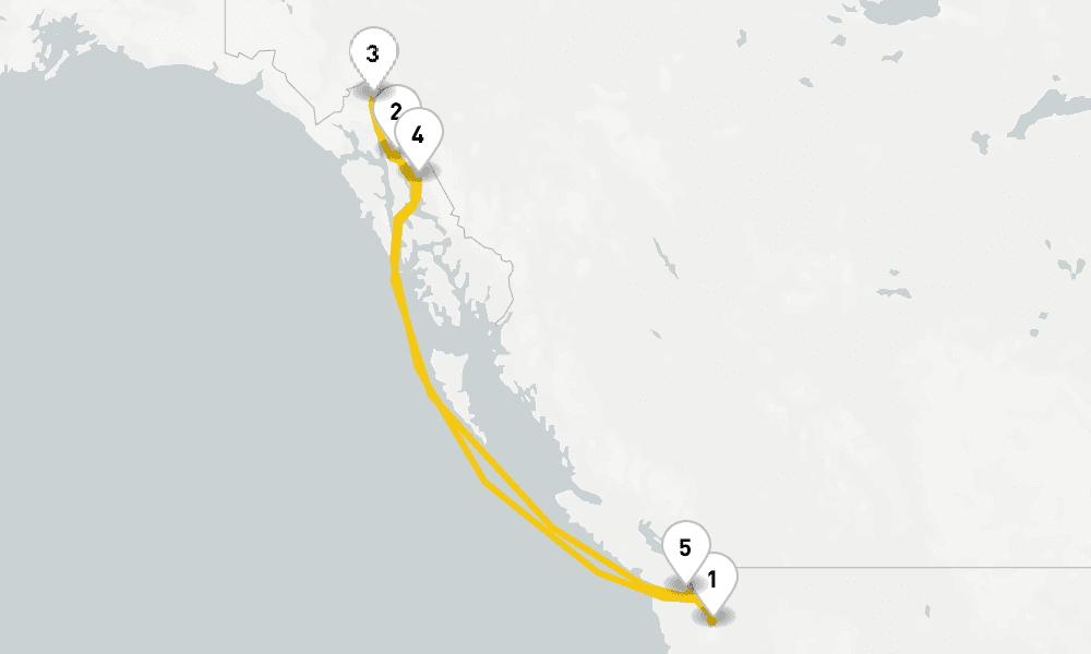 7 days, round-trip Alaska Adventure Cruise 8日間