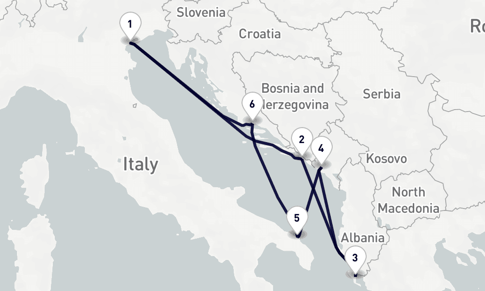 7 days, round-trip Mediterranean 8日間