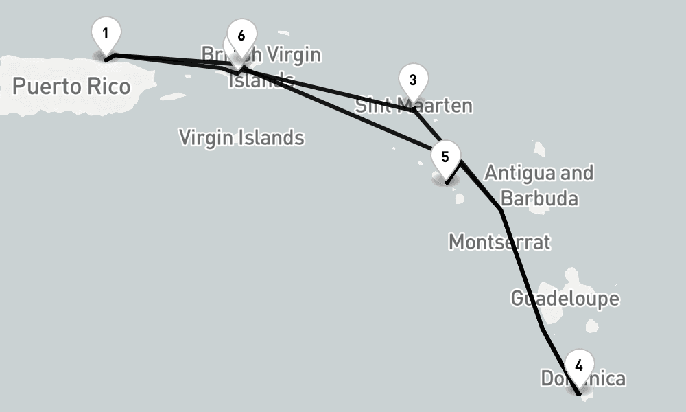 7 days, round-trip San Juan To San Juan 8日間