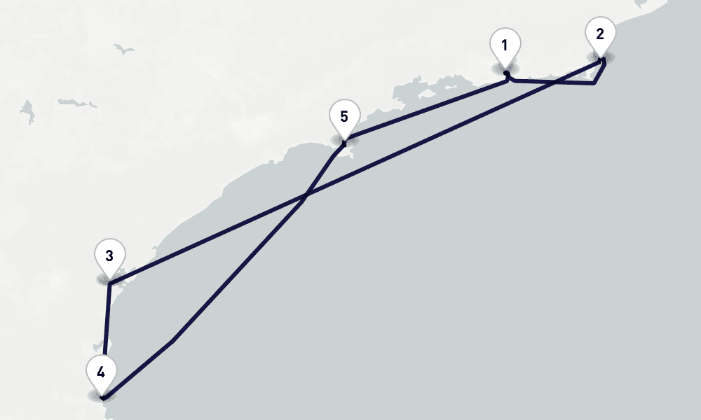 6 days, round-trip South America 7日間