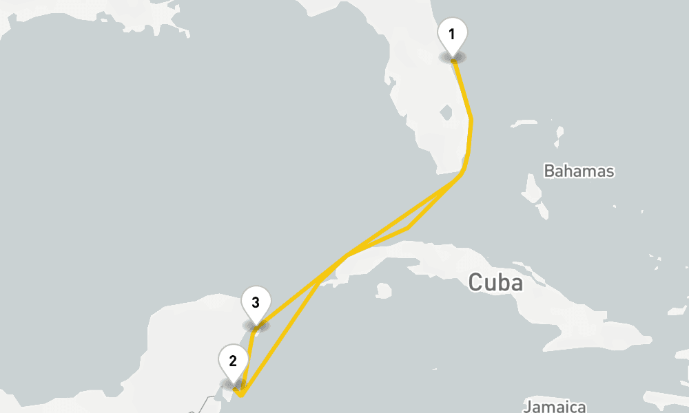 5 days, round-trip Western Caribbean Cruise 6日間