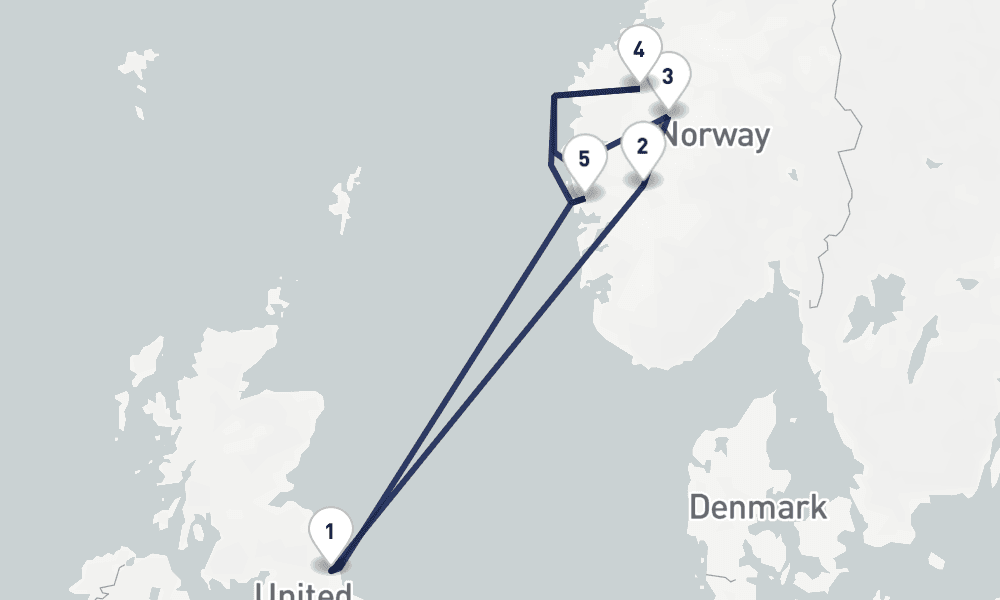 7 days, round-trip Scenic Summertime Fjords of Norway 8日間
